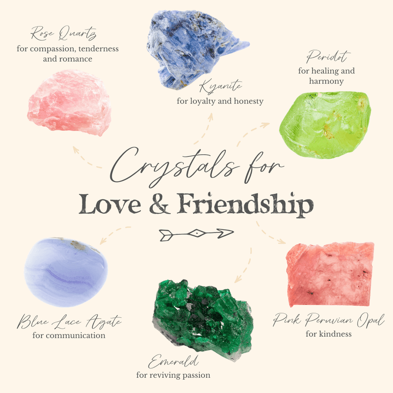 6 Best Crystals for Love and Friendship - Luna Tide Handmade Crystal Jewellery