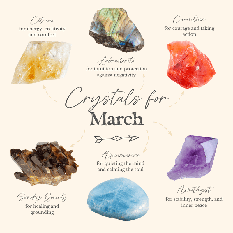 6 Best Crystals for March - Luna Tide Handmade Crystal Jewellery