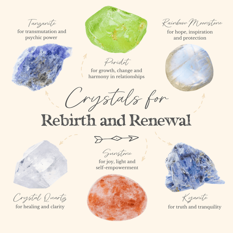 Welcome a New You with these Crystals for Rebirth and Renewal - Luna Tide Handmade Crystal Jewellery