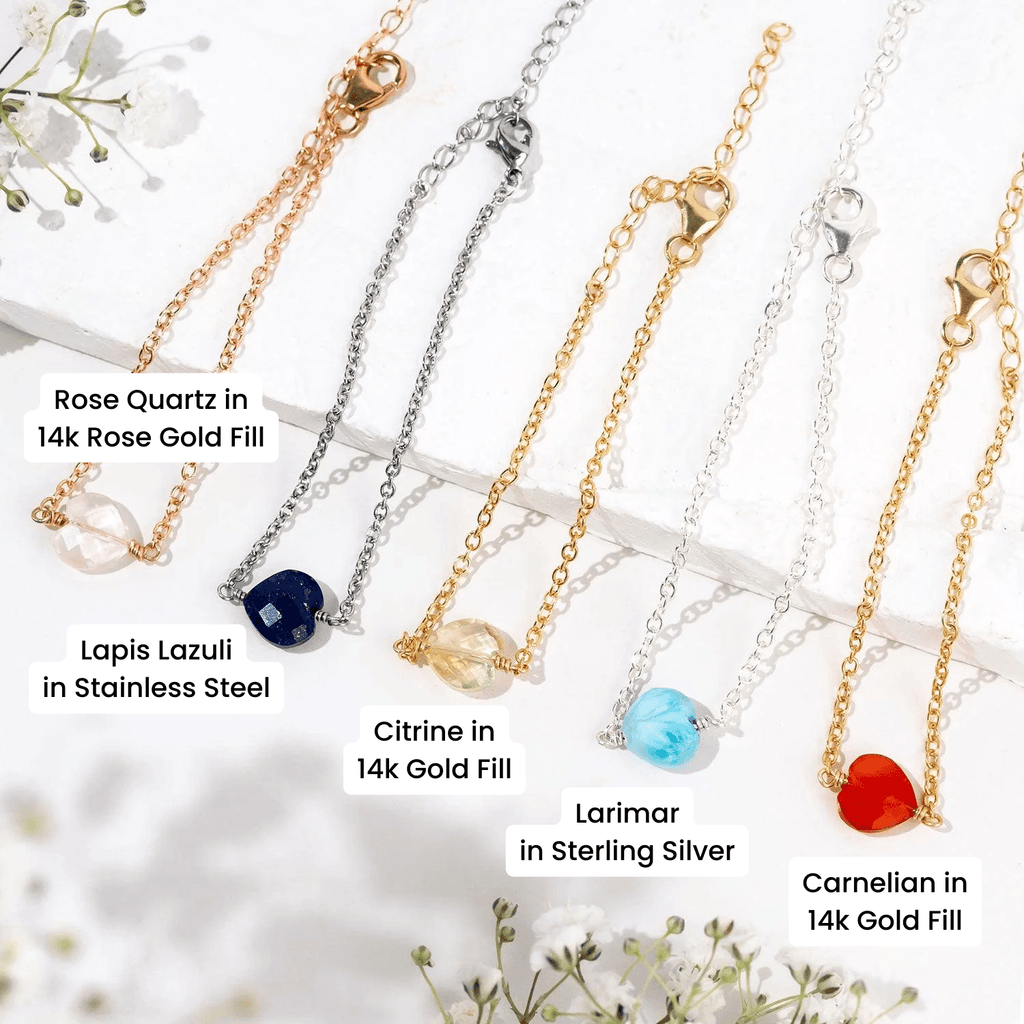 Custom Crystal Heart Bracelet