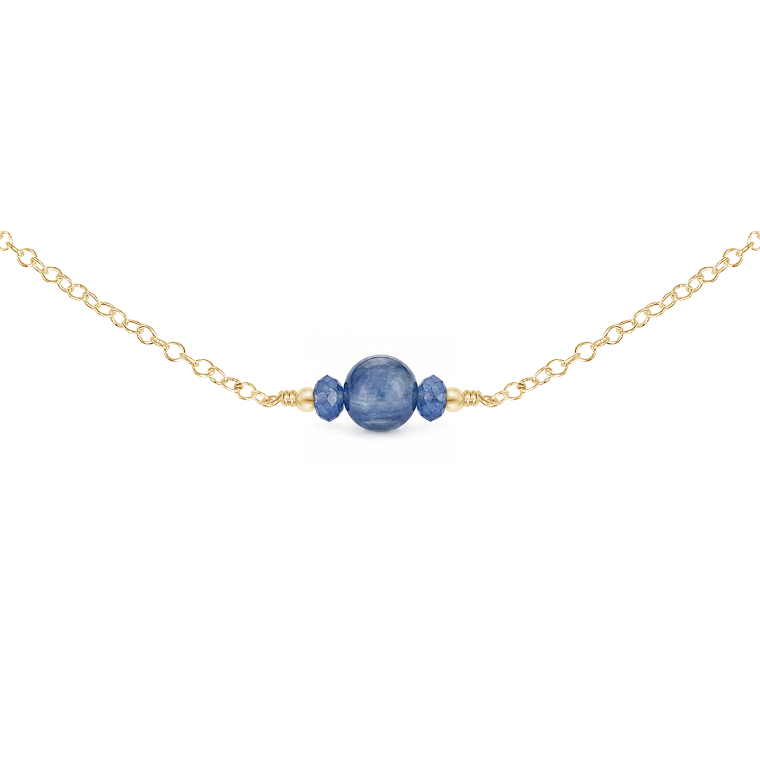 Dainty Kyanite Gemstone Choker Necklace
