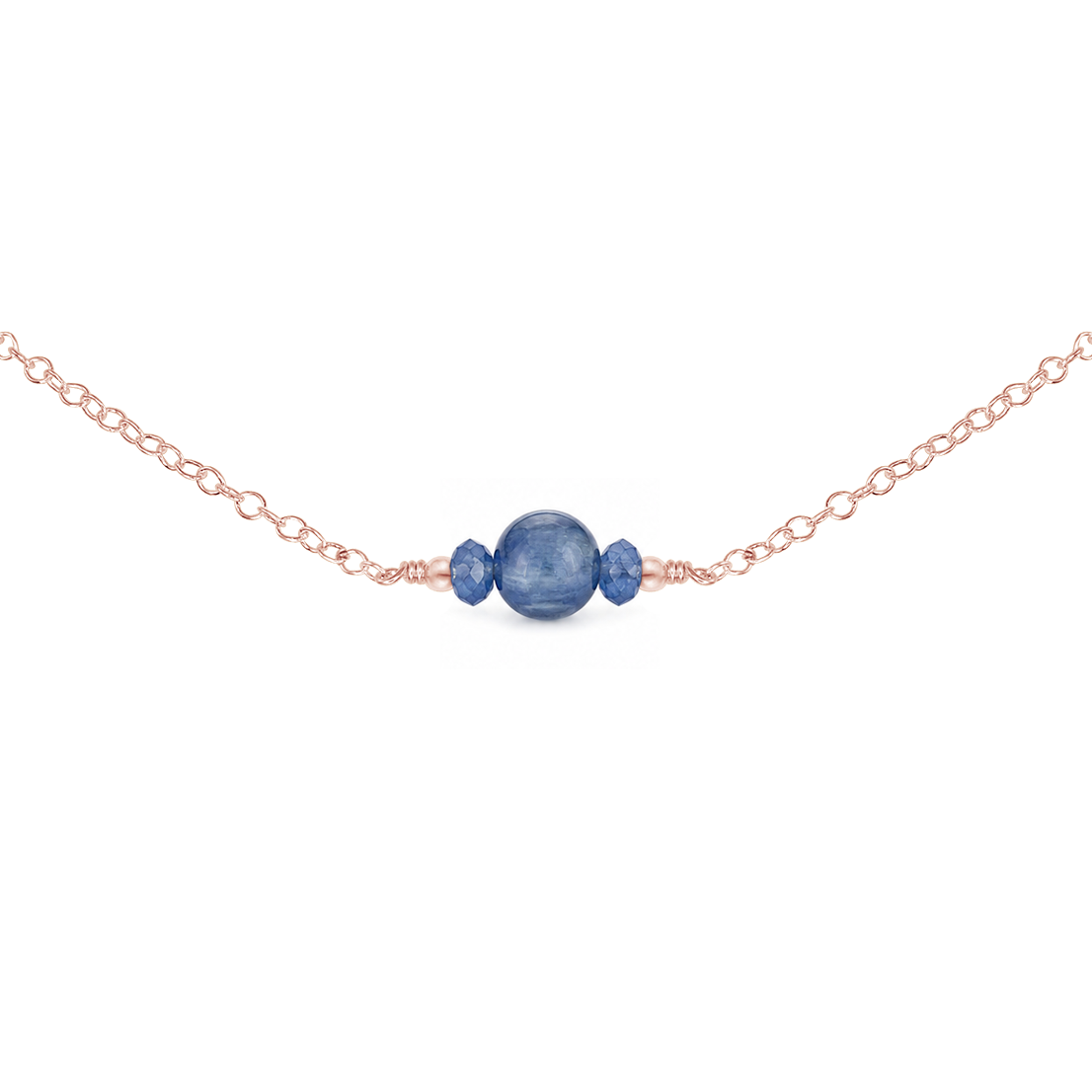 Dainty Kyanite Gemstone Choker Necklace