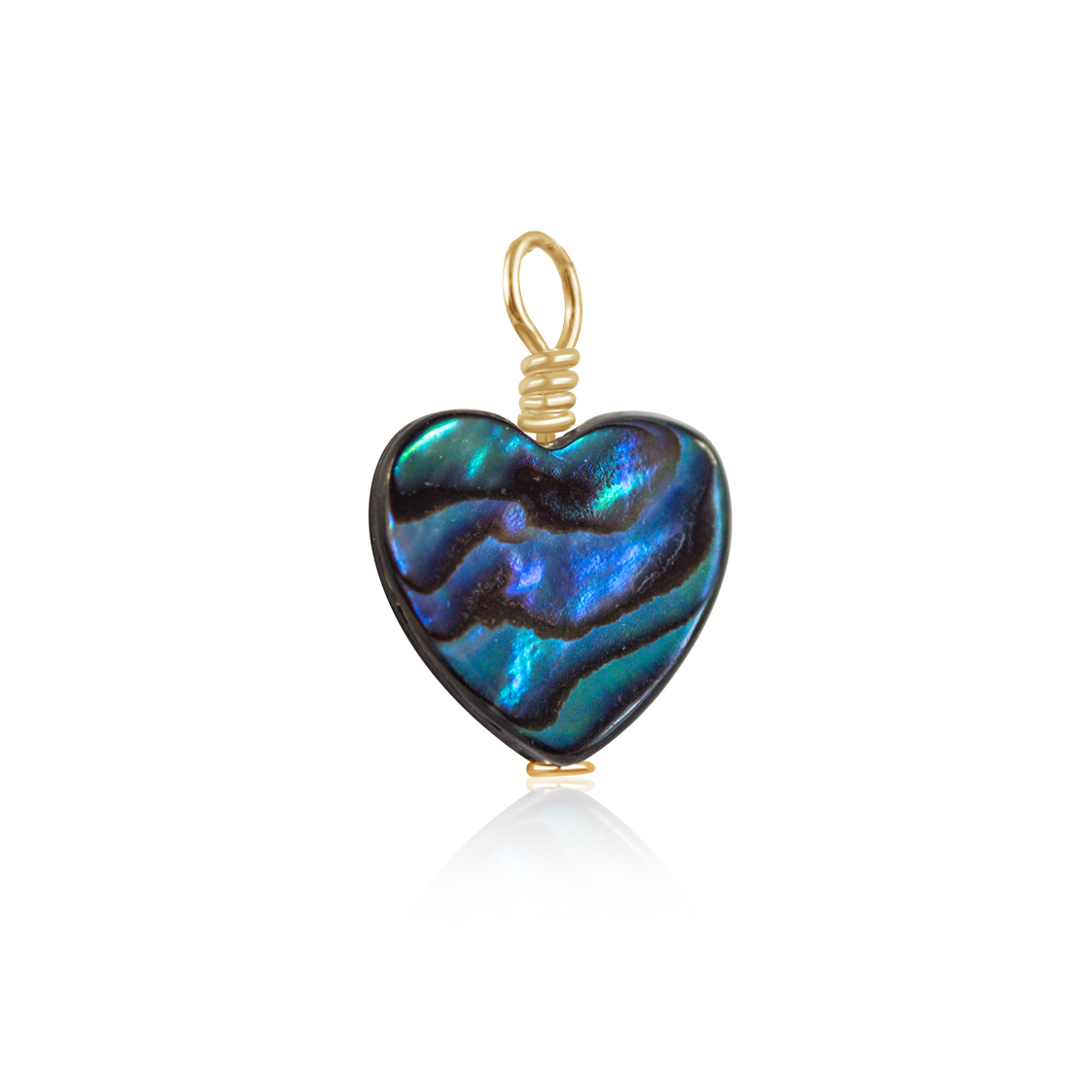 Abalone Shell Heart Pendant