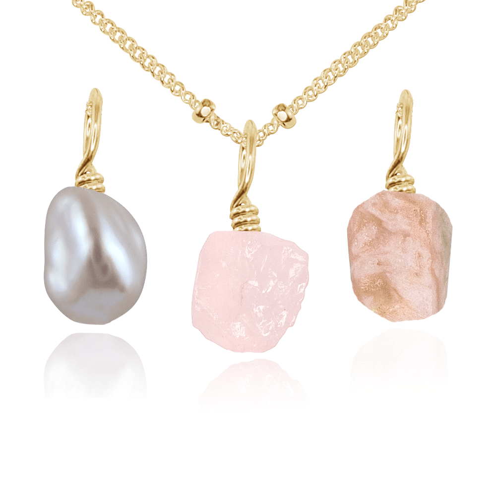 Fertility & Motherhood Raw Crystal Pendant Bundle