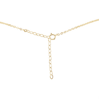 Aventurine Chip Bead Bar Necklace - Aventurine Chip Bead Bar Necklace - 14k Gold Fill - Luna Tide Handmade Crystal Jewellery