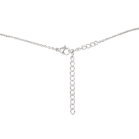 Black Onyx Chip Bead Bar Necklace - Black Onyx Chip Bead Bar Necklace - Sterling Silver - Luna Tide Handmade Crystal Jewellery