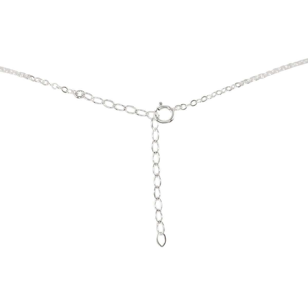 Dainty Aventurine Lariat Necklace - Dainty Aventurine Lariat Necklace - Sterling Silver - Luna Tide Handmade Crystal Jewellery