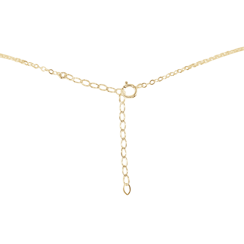 Labradorite Chip Bead Bar Necklace - Labradorite Chip Bead Bar Necklace - 14k Gold Fill - Luna Tide Handmade Crystal Jewellery