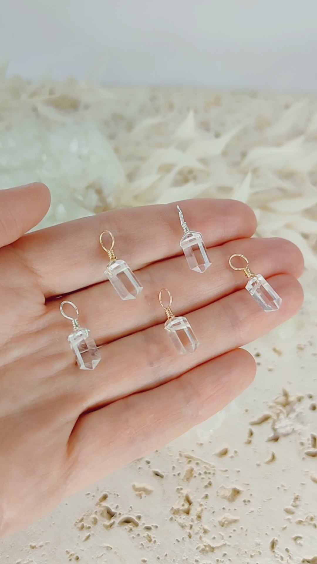 Crystal Quartz Mini Double Terminated Crystal Point Pendant