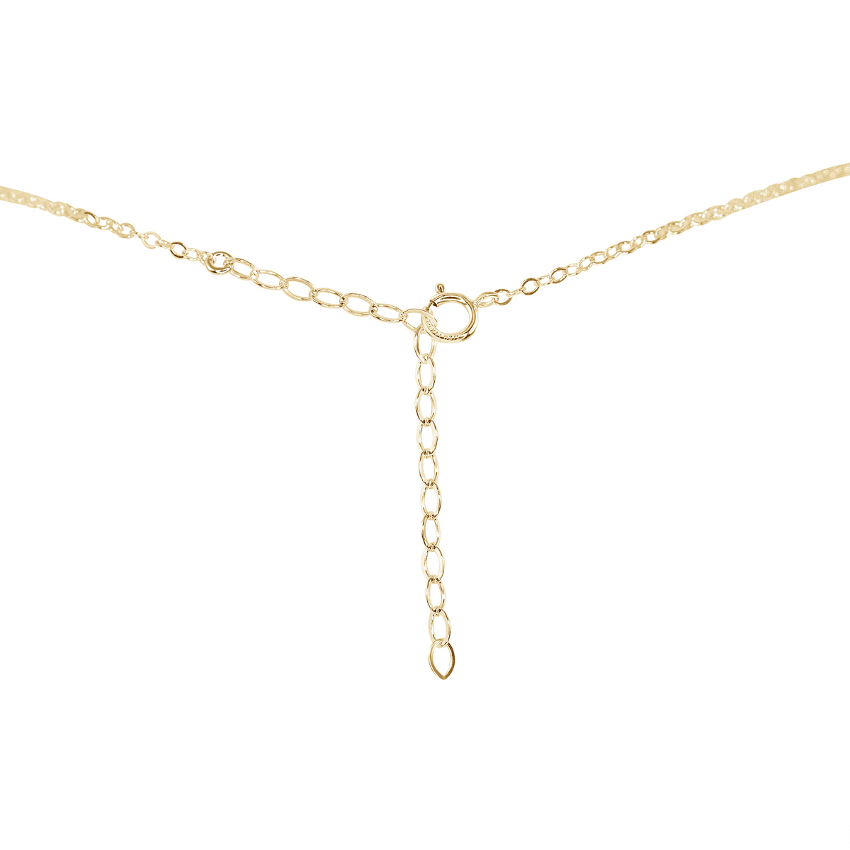 Sapphire Beaded Chain Choker Necklace - Sapphire Beaded Chain Choker Necklace - Sterling Silver - Luna Tide Handmade Crystal Jewellery