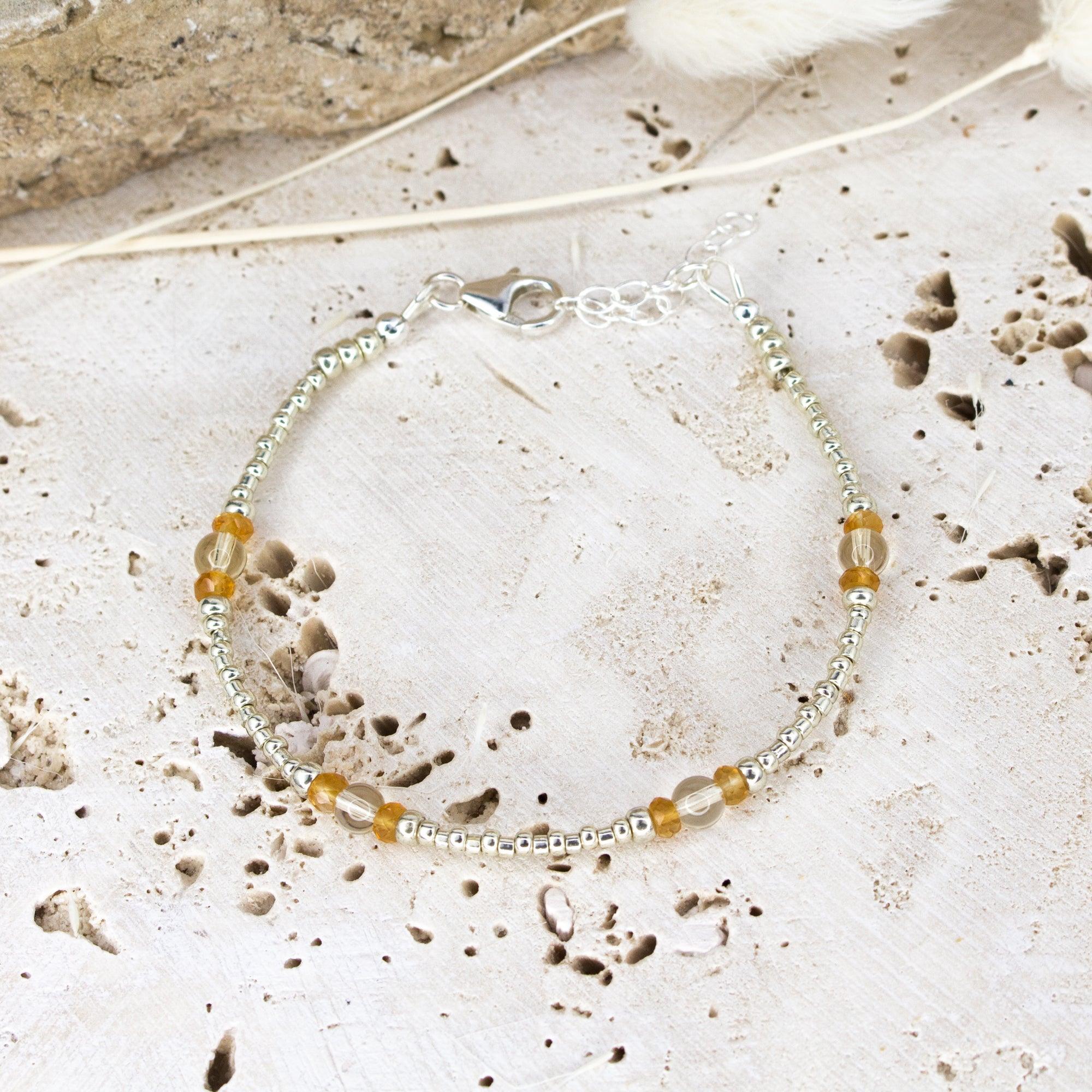 Citrine Ancient Tides Bracelet - Citrine Ancient Tides Bracelet - 14k Gold Fill - Luna Tide Handmade Crystal Jewellery