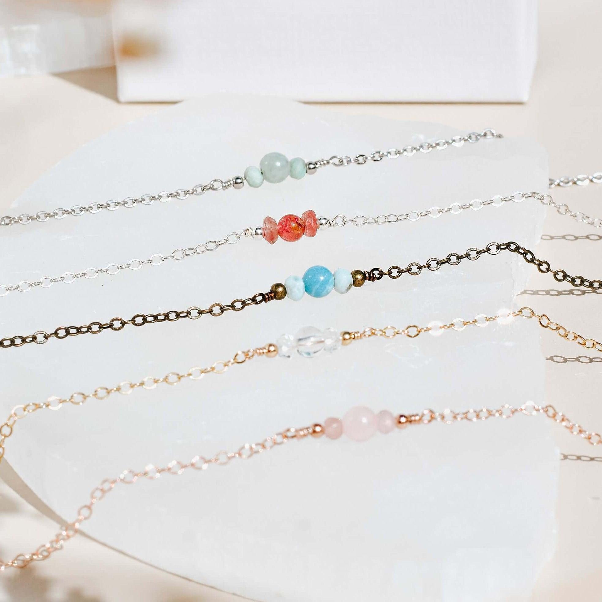 Dainty Bracelet - Bronze - Stainless Steel - Sterling Silver - 14K Rose Gold Fill - 14K Gold Fill - Luna Tide Handmade Jewellery