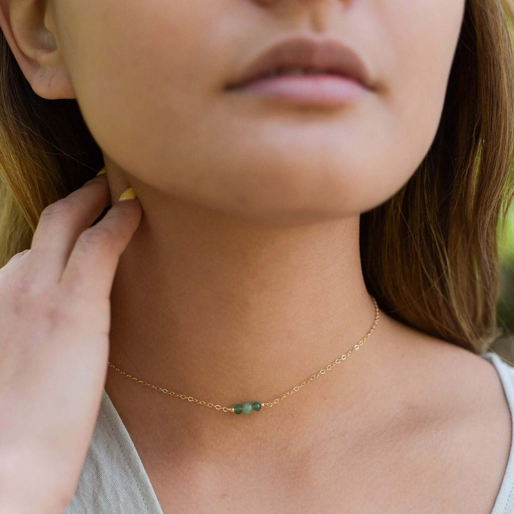 Dainty Choker - 14K Gold Fill - Luna Tide Handmade Jewellery