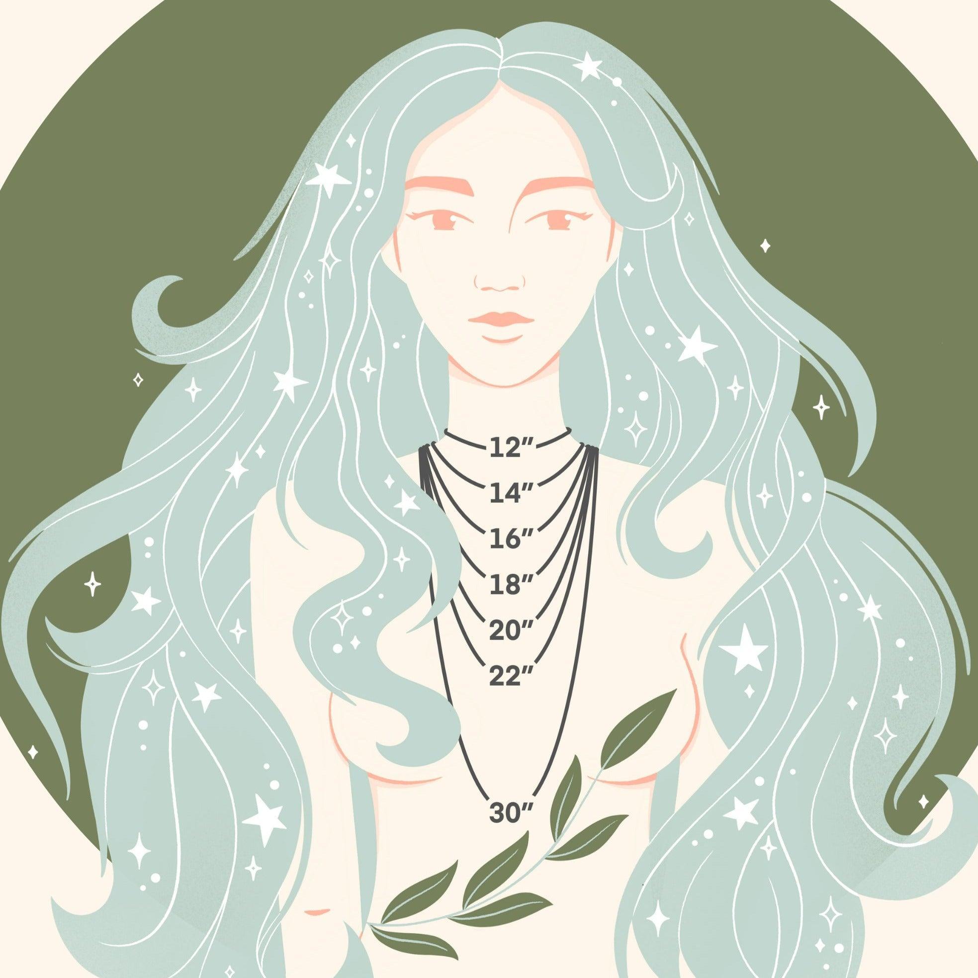 Double Terminated Crystal Pendant Necklace - Luna Tide Handmade Jewellery