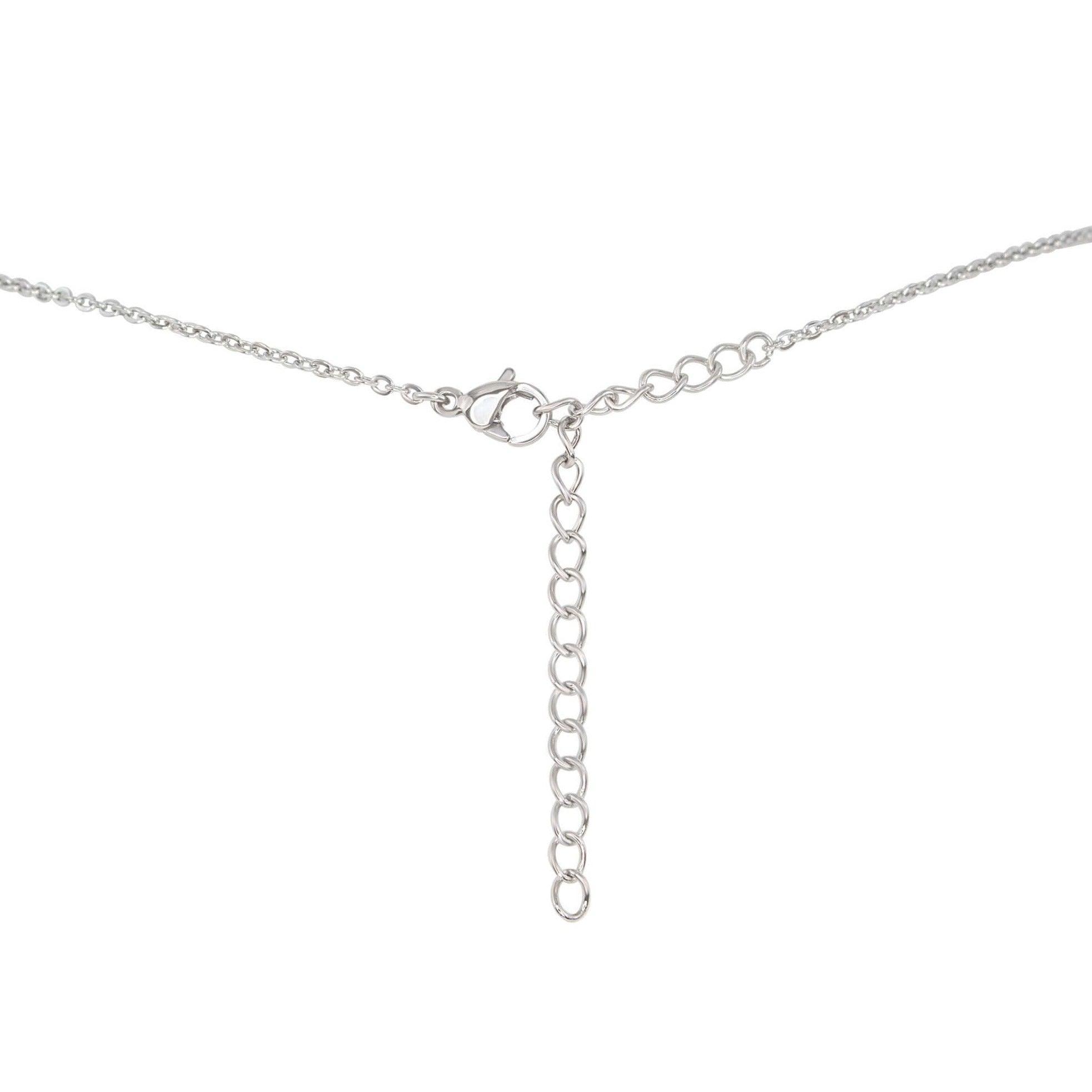 Raw Amazonite Natural Crystal Pendant Necklace - Raw Amazonite Natural Crystal Pendant Necklace - Sterling Silver / Satellite - Luna Tide Handmade Crystal Jewellery