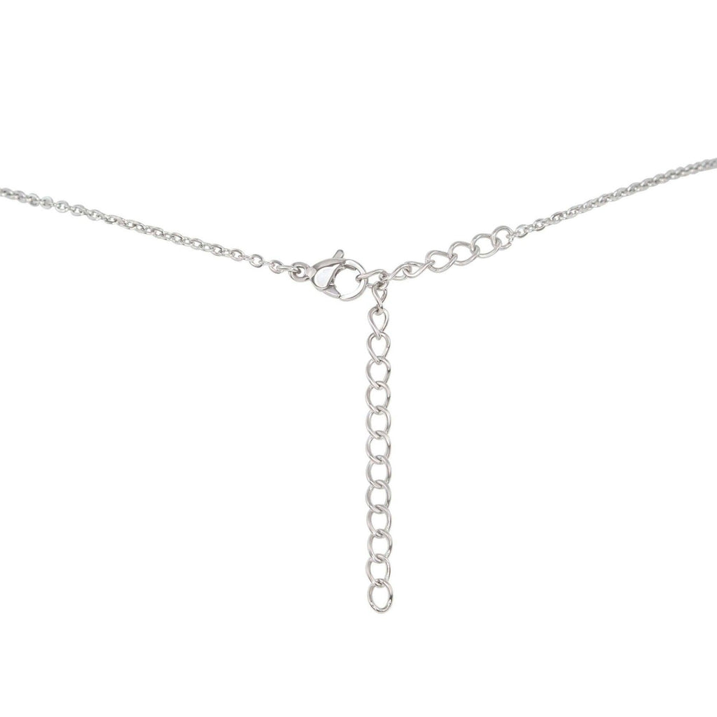 Raw Amethyst Natural Crystal Pendant Necklace - Raw Amethyst Natural Crystal Pendant Necklace - Sterling Silver / Satellite - Luna Tide Handmade Crystal Jewellery